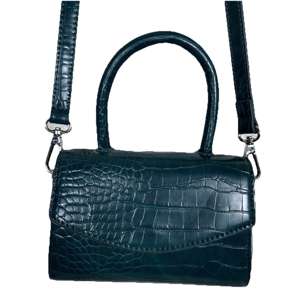 Urban Outfitters Urban Lily Mini Top Handle Crossbody Faux Croc Bag